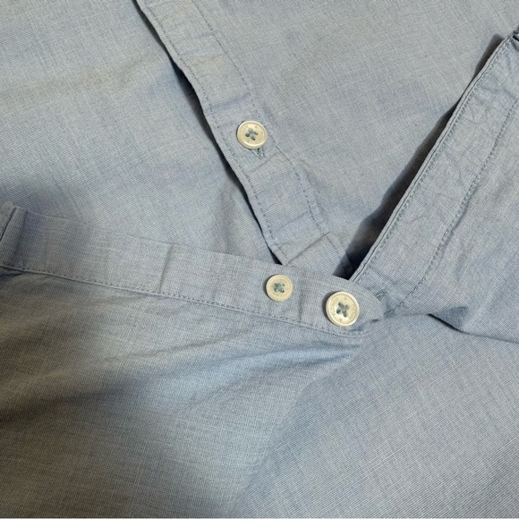 Denim & Flower Ricky Singh Short Sleeve Button Down Shirt Blue Size Large - Picture 6 of 8